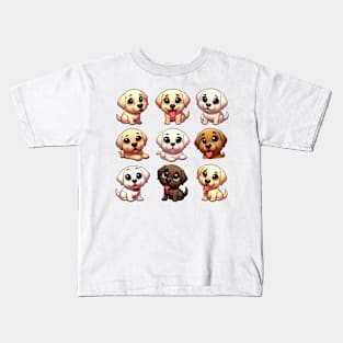 Cute Puppys Labradors Kids T-Shirt